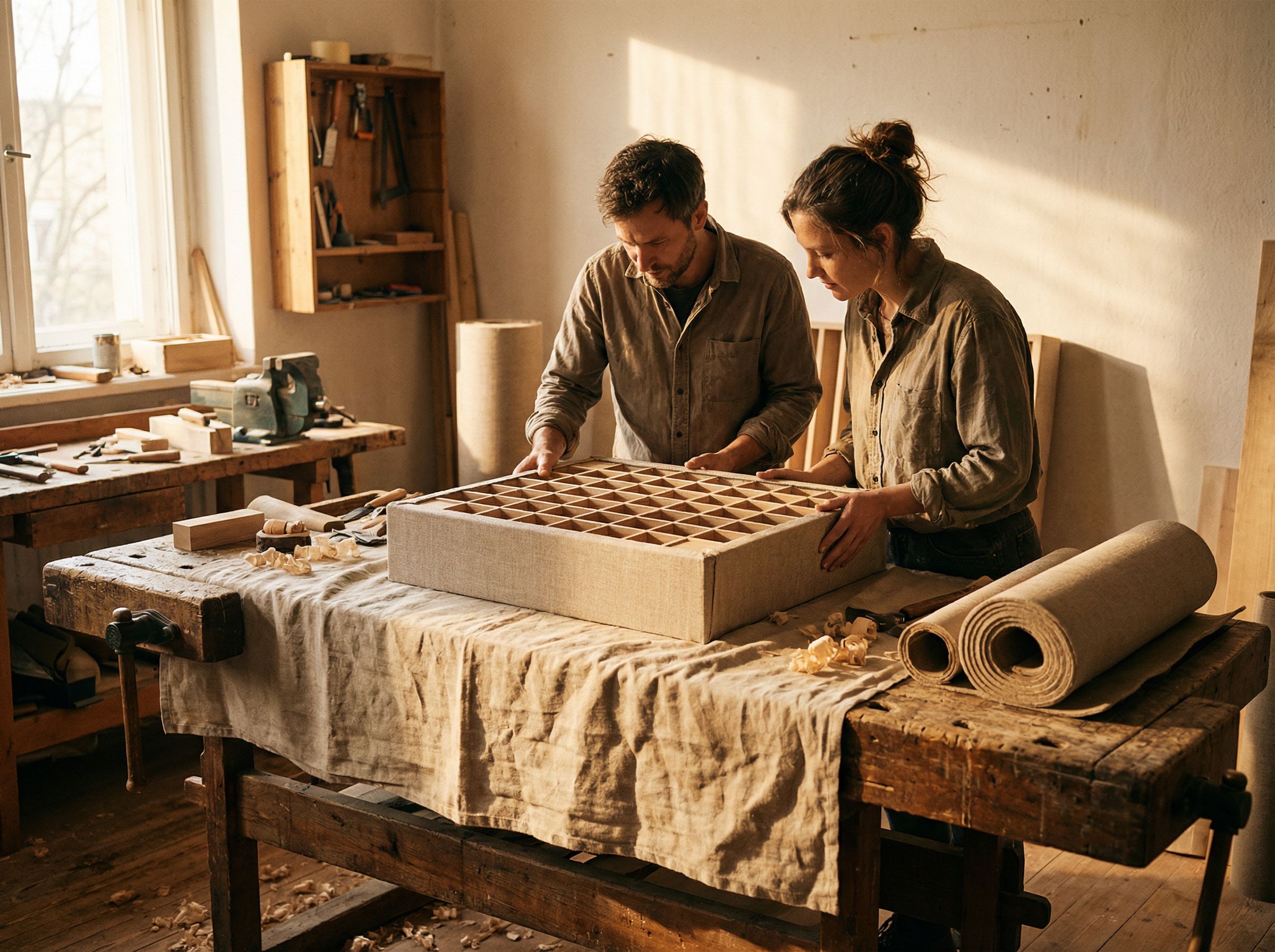 Peaceful nighttime scene showcasing stars above silhouetted trees in a tranquil landscape.